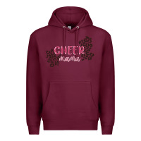 Burgundy cheer mama Premium Hoodie - MaliasSmallBusiness