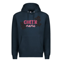 Navy cheer mama Premium Hoodie - MaliasSmallBusiness