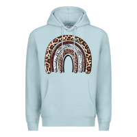 Blue Mist Cheetah rainbow Premium Hoodie - MaliasSmallBusiness