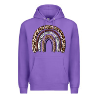 Purple Cheetah rainbow Premium Hoodie - MaliasSmallBusiness