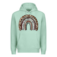 Seafoam Cheetah rainbow Premium Hoodie - MaliasSmallBusiness