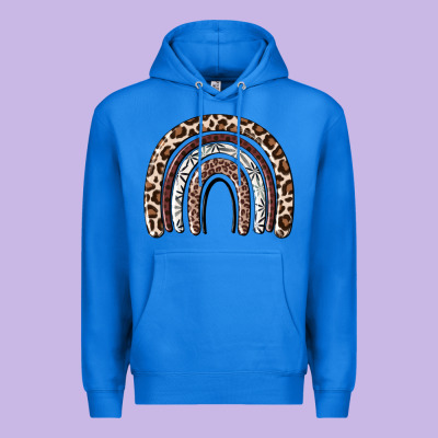 Premium Hoodie Cheetah rainbow