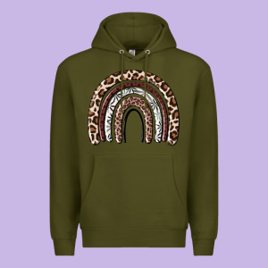 Cheetah Rainbow Premium Hoodie Designed By Maliassmallbusiness