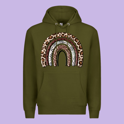 Premium Hoodie Cheetah rainbow