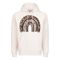 Pale Pink Cheetah rainbow Premium Hoodie - MaliasSmallBusiness