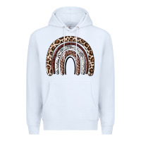 White Cheetah rainbow Premium Hoodie - MaliasSmallBusiness