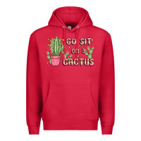 Cardinal go sit on a cactus Premium Hoodie - MaliasSmallBusiness