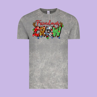 Friendsmas Crew Vintage Tee Designed By Artiststas