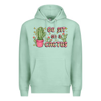 Seafoam go sit on a cactus Premium Hoodie - MaliasSmallBusiness