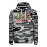 Slate Camo go sit on a cactus Premium Hoodie - MaliasSmallBusiness
