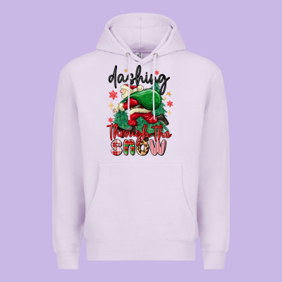 Premium Hoodie dashing through the snow