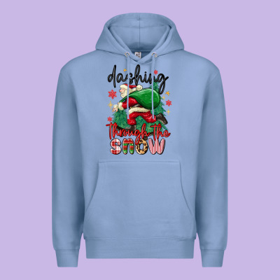 Premium Hoodie dashing through the snow