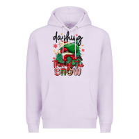 Lilac dashing through the snow Premium Hoodie - MaliasSmallBusiness