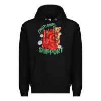 Black emotional support Premium Hoodie - MaliasSmallBusiness
