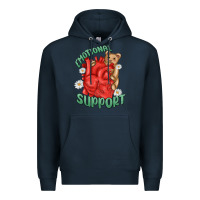Navy emotional support Premium Hoodie - MaliasSmallBusiness