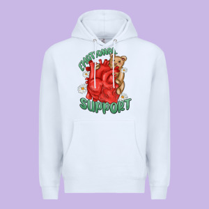 Emotional Support Premium Hoodie Designed By Maliassmallbusiness