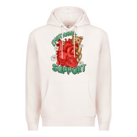 Pale Pink emotional support Premium Hoodie - MaliasSmallBusiness