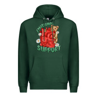 Sports Green emotional support Premium Hoodie - MaliasSmallBusiness