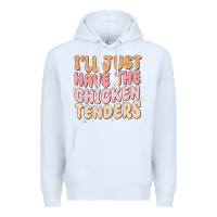 White i'll just have the chicken tenders Premium Hoodie - MaliasSmallBusiness