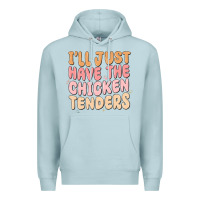 Blue Mist i'll just have the chicken tenders Premium Hoodie - MaliasSmallBusiness