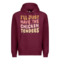 Burgundy i'll just have the chicken tenders Premium Hoodie - MaliasSmallBusiness