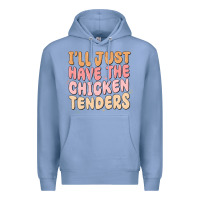 Colony Blue i'll just have the chicken tenders Premium Hoodie - MaliasSmallBusiness