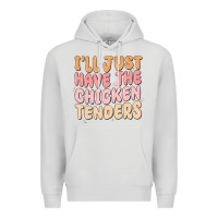 Dove Grey i'll just have the chicken tenders Premium Hoodie - MaliasSmallBusiness