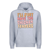 Heather Grey i'll just have the chicken tenders Premium Hoodie - MaliasSmallBusiness