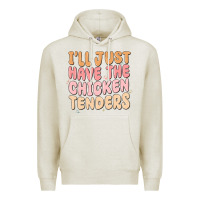 Oatmeal Heather i'll just have the chicken tenders Premium Hoodie - MaliasSmallBusiness