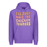 Purple i'll just have the chicken tenders Premium Hoodie - MaliasSmallBusiness