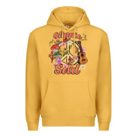 Mustard hippie soul Premium Hoodie - MaliasSmallBusiness