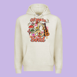 Hippie Soul Premium Hoodie Designed By Maliassmallbusiness
