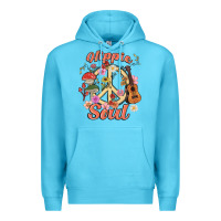 Ocean Blue hippie soul Premium Hoodie - MaliasSmallBusiness