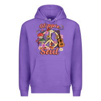 Purple hippie soul Premium Hoodie - MaliasSmallBusiness