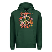 Sports Green hippie soul Premium Hoodie - MaliasSmallBusiness