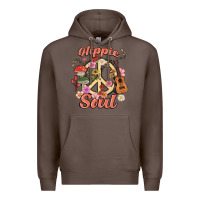 Coffee hippie soul Premium Hoodie - MaliasSmallBusiness
