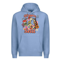 Colony Blue hippie soul Premium Hoodie - MaliasSmallBusiness