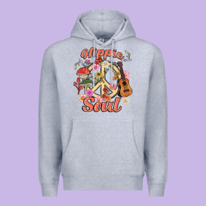 Hippie Soul Premium Hoodie Designed By Maliassmallbusiness