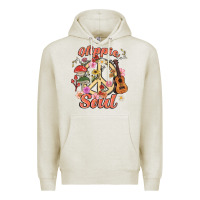 Oatmeal Heather hippie soul Premium Hoodie - MaliasSmallBusiness
