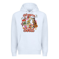 White hippie soul Premium Hoodie - MaliasSmallBusiness