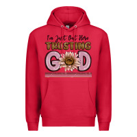 Cardinal im just out here trusting god Premium Hoodie - MaliasSmallBusiness