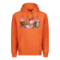 Carrot boss lady coffee cups Premium Hoodie - AdoDesignShop