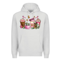 Dove Grey boss lady coffee cups Premium Hoodie - AdoDesignShop