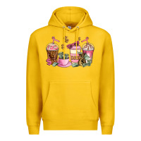 Lemon boss lady coffee cups Premium Hoodie - AdoDesignShop