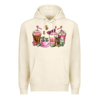 Tofu boss lady coffee cups Premium Hoodie - AdoDesignShop