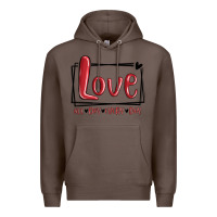 Coffee love all day every day hearts Premium Hoodie - MaliasSmallBusiness