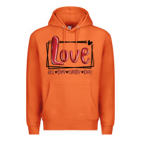Carrot love all day every day hearts Premium Hoodie - MaliasSmallBusiness