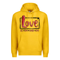 Lemon love all day every day hearts Premium Hoodie - MaliasSmallBusiness