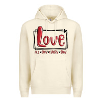 Sandshell love all day every day hearts Premium Hoodie - MaliasSmallBusiness