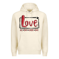 Tofu love all day every day hearts Premium Hoodie - MaliasSmallBusiness